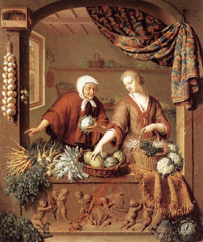 MIERIS, Willem van The Greengrocer china oil painting image